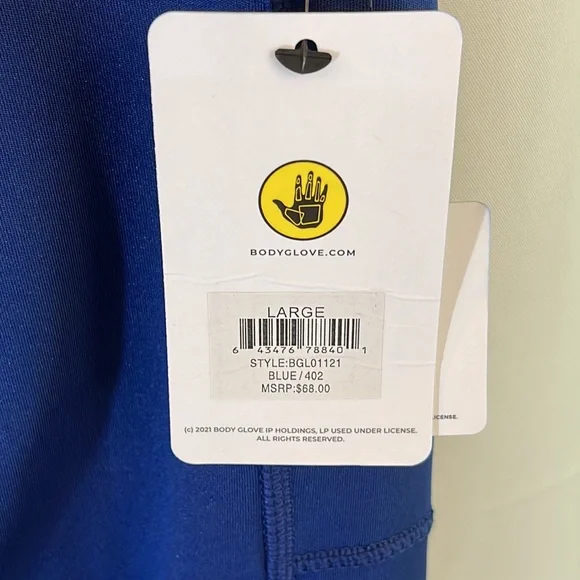 Body Glove Blue  Leggings Size Large NWT - Picture 14 of 15